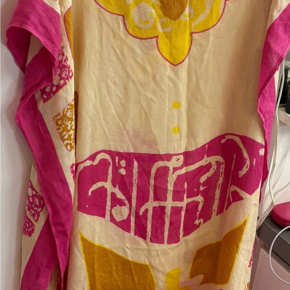 Vibrant Pink and Yellow Women's Tunic